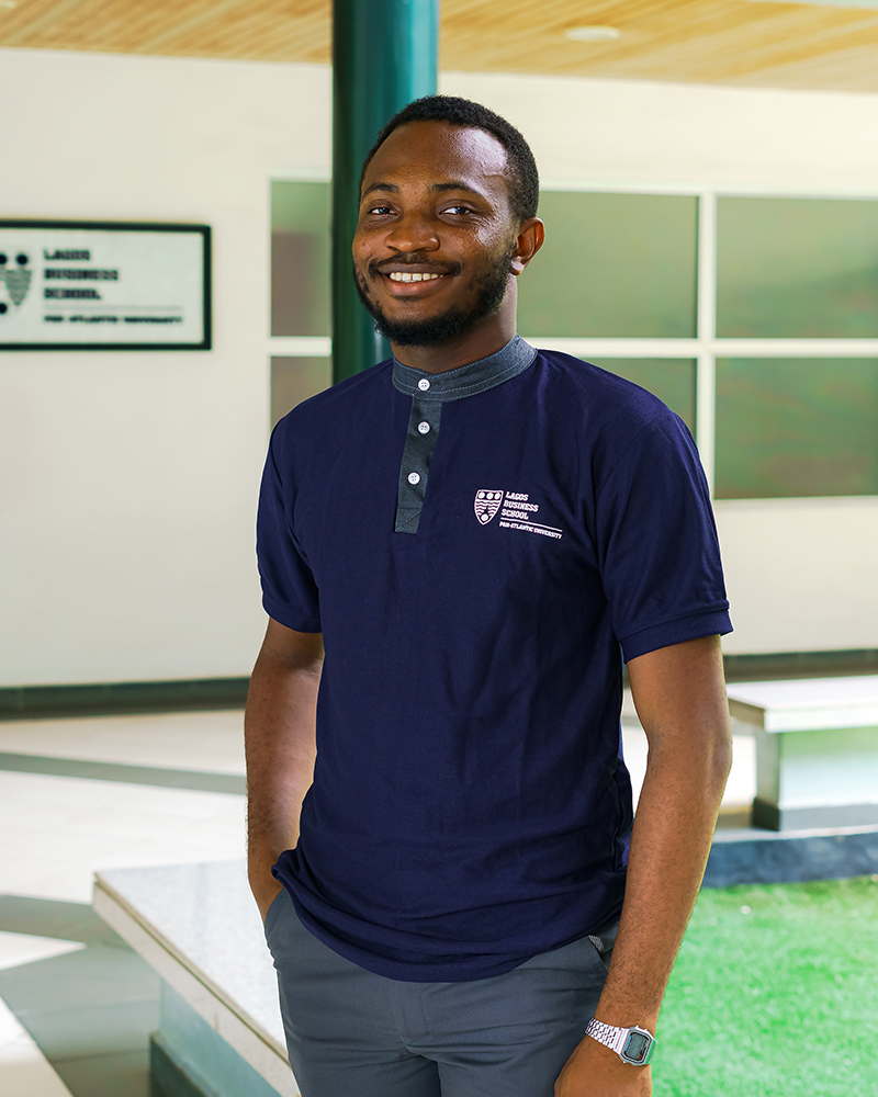 .Blue Bishop Collar Polo Shirt - XXL.